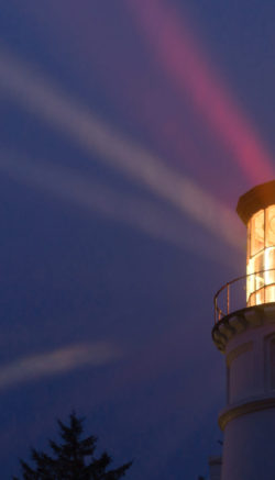 A perfect storm is just the right weather to make a lighthouse earn its keep for weary travelers